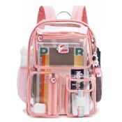 Wholesale - *OUTSIDE USA* CLEAR/PINK BACKPACK